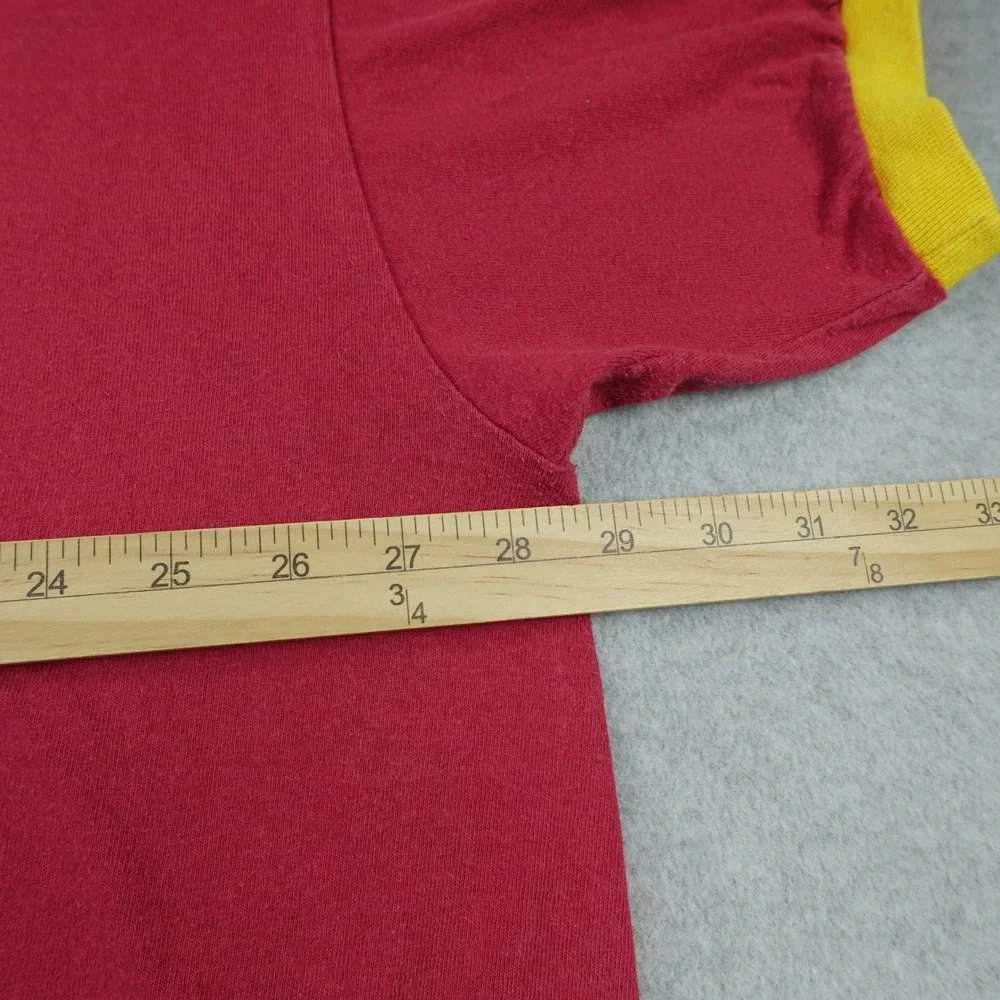 USC Trojans T-Shirt Mens XXL Red Yellow Ringer Short Sleeve Nike Team NCAA
